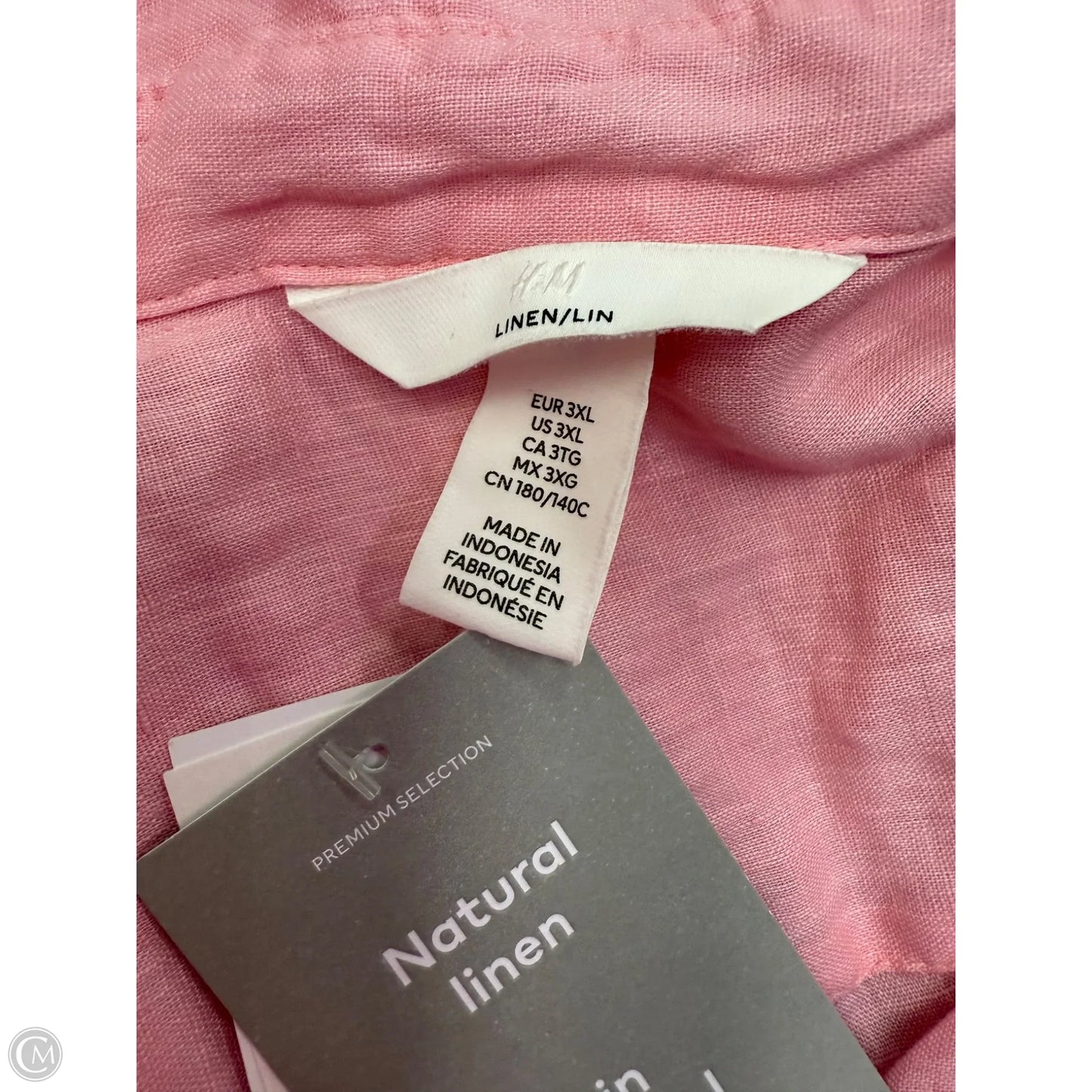 Top Long Sleeve By H&m In Pink, Size: 3x