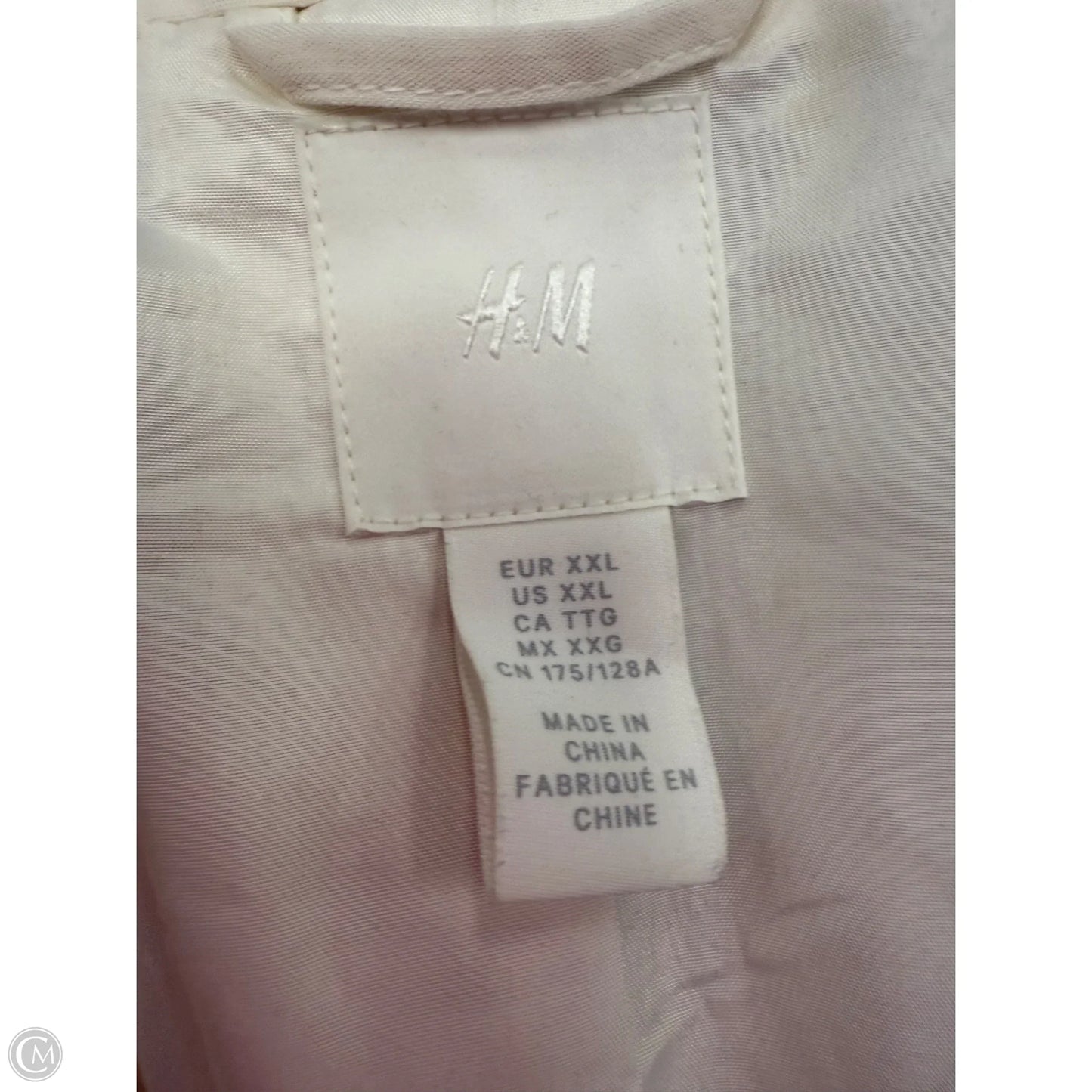 Vest Other By H&m In Cream, Size: Xxl
