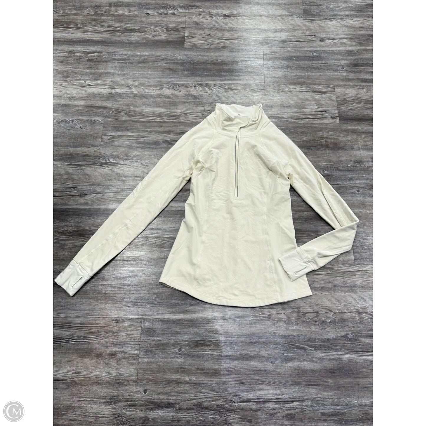 Athletic Jacket By Lululemon In Cream, Size: 8