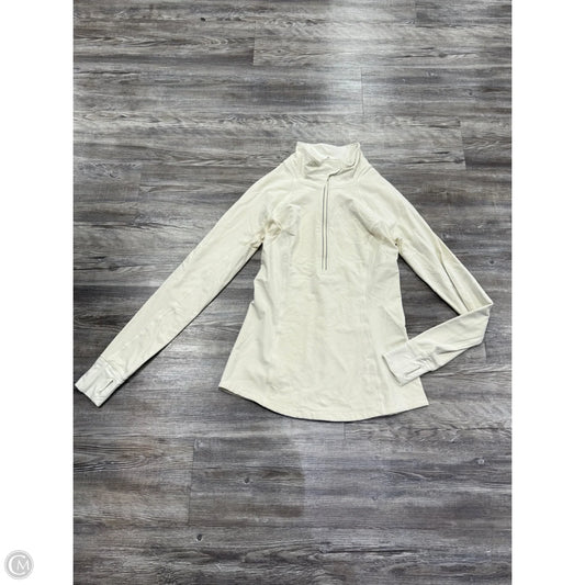 Athletic Jacket By Lululemon In Cream, Size: 8