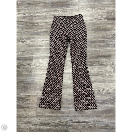 Pants Cropped By Maeve In Black & Pink, Size: Xxs