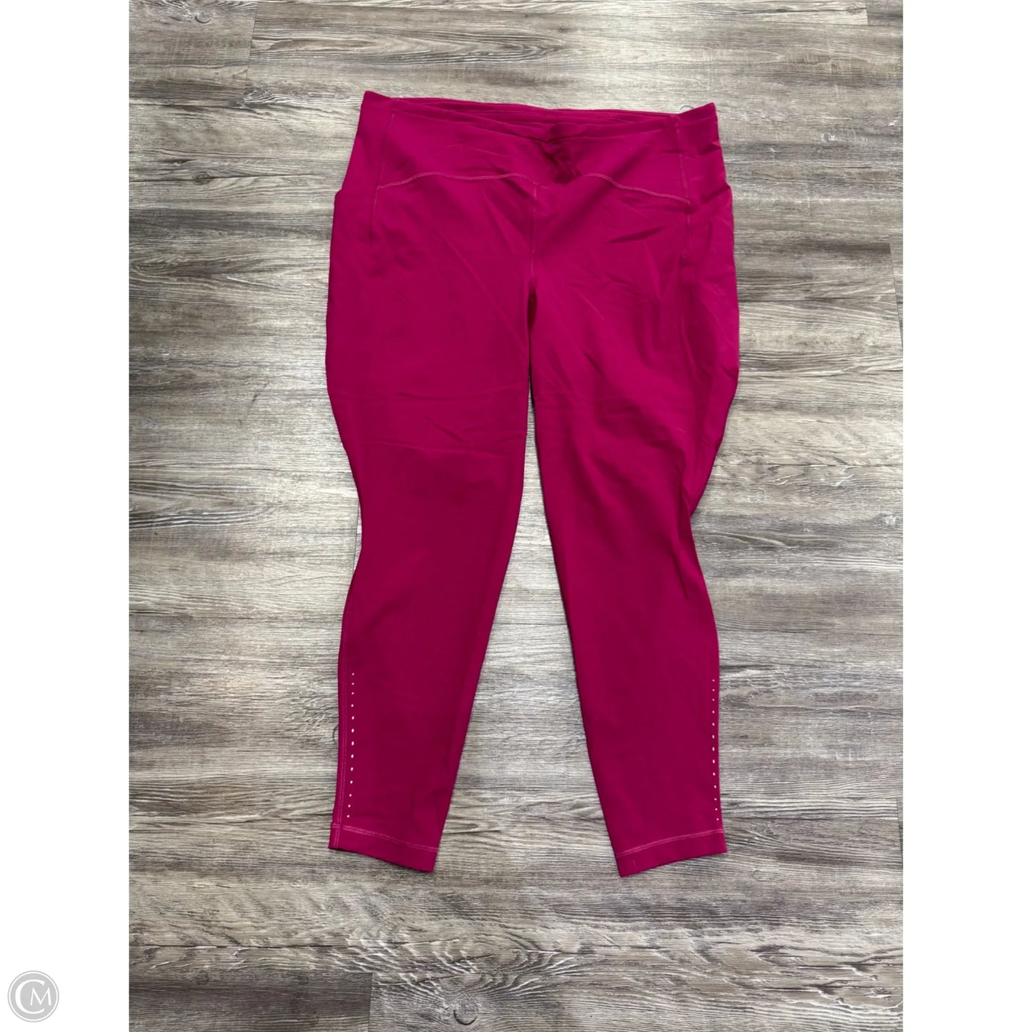 Athletic Leggings By Lululemon In Pink, Size: 20