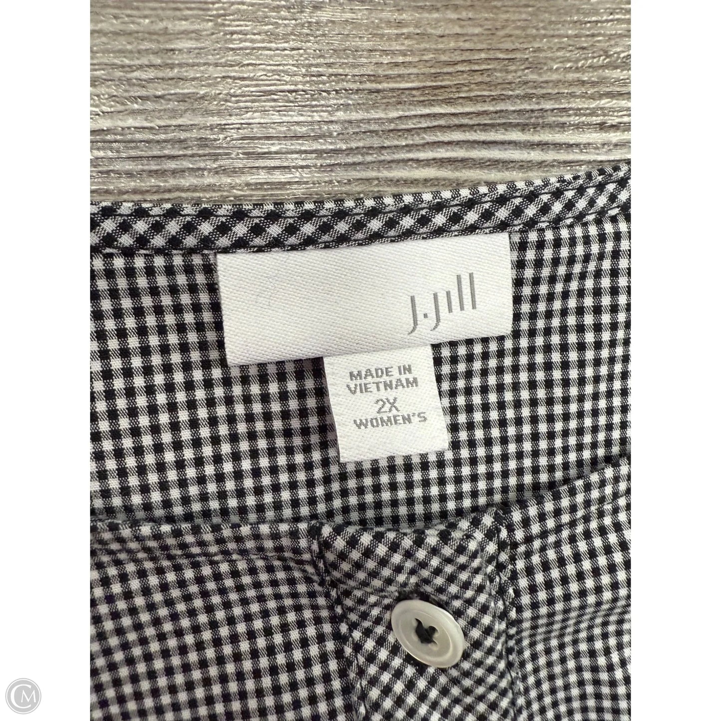 Top Long Sleeve By J. Jill In Plaid Pattern, Size: 2x