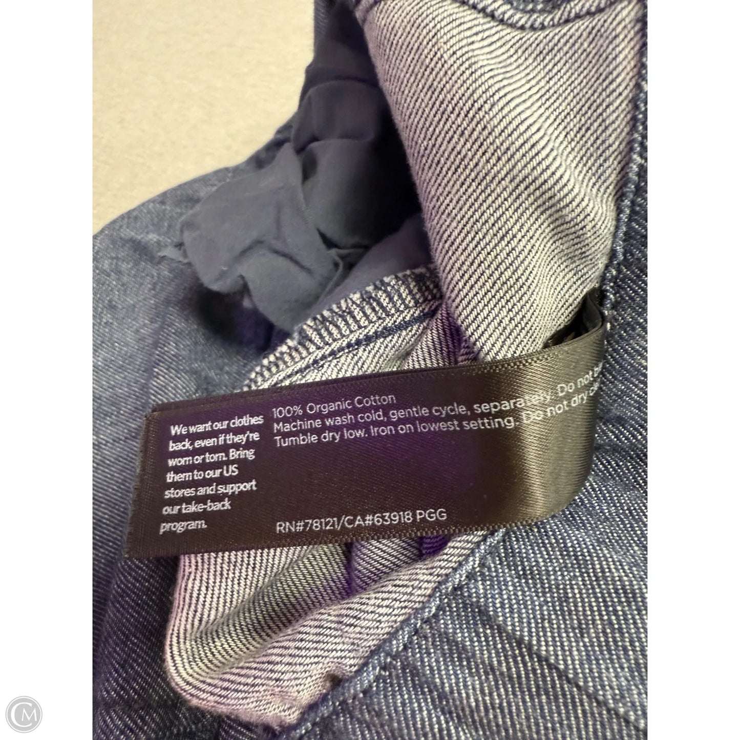 Pants Wide Leg By Eileen Fisher In Blue Denim, Size: 1x