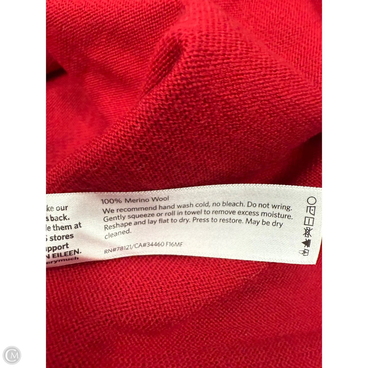 Sweater By Eileen Fisher In Red, Size: Xl