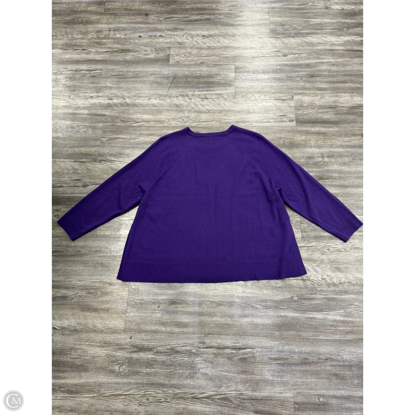 Sweater By Eileen Fisher In Purple, Size: 1x