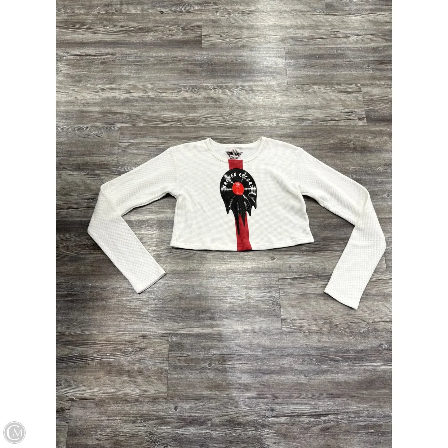 Top Long Sleeve By Boys Lie In White, Size: M