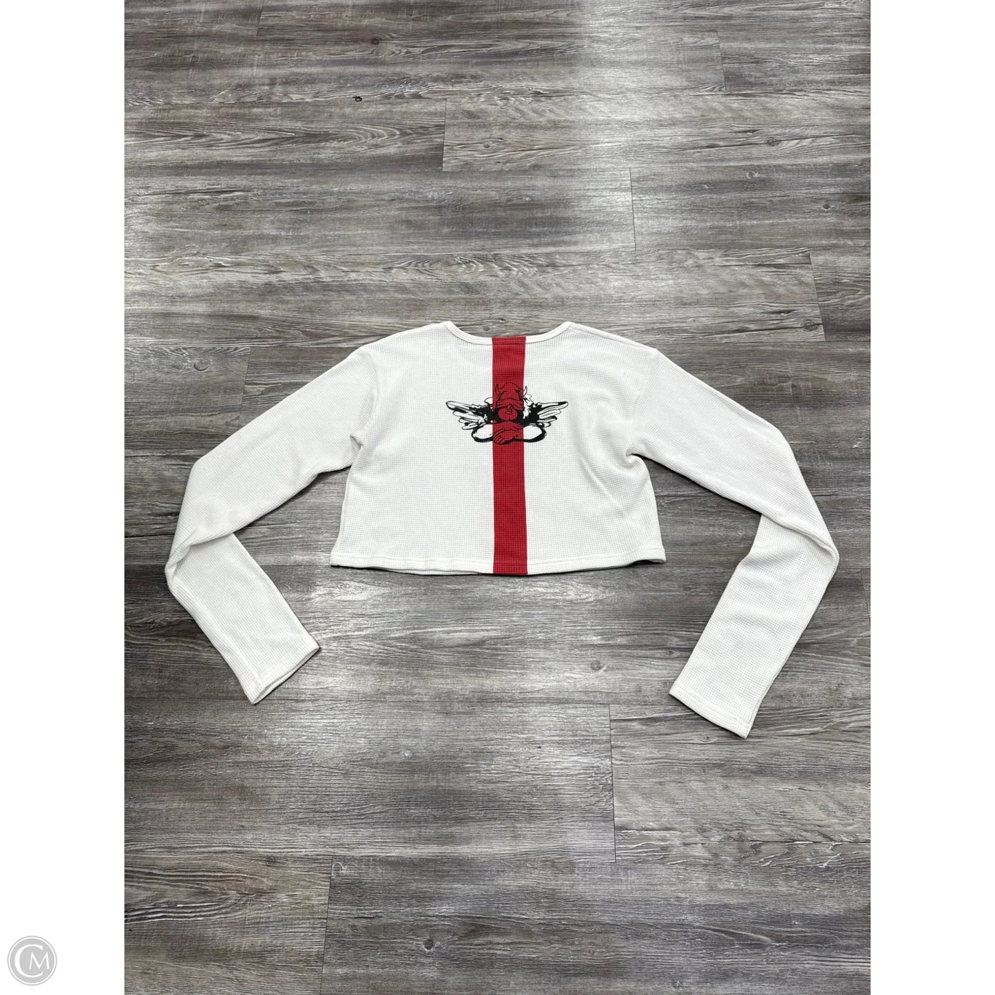 Top Long Sleeve By Boys Lie In White, Size: M