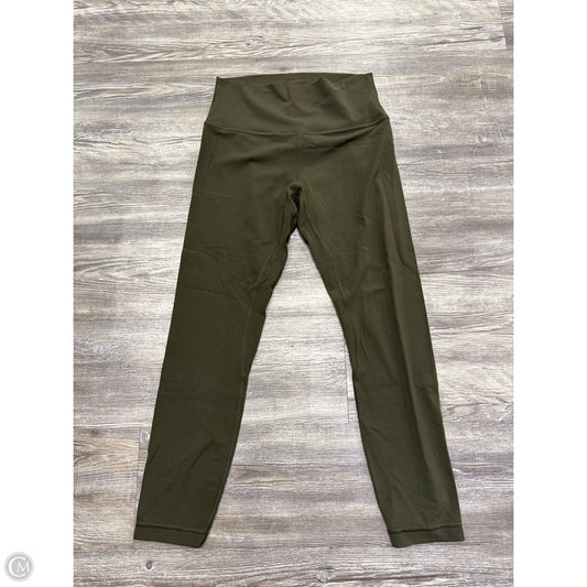 Athletic Leggings By Lululemon In Green, Size: 8
