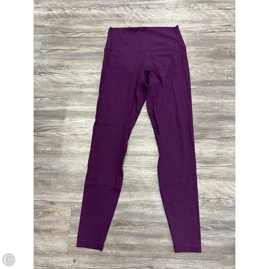 Athletic Leggings By Lululemon In Purple, Size: 8