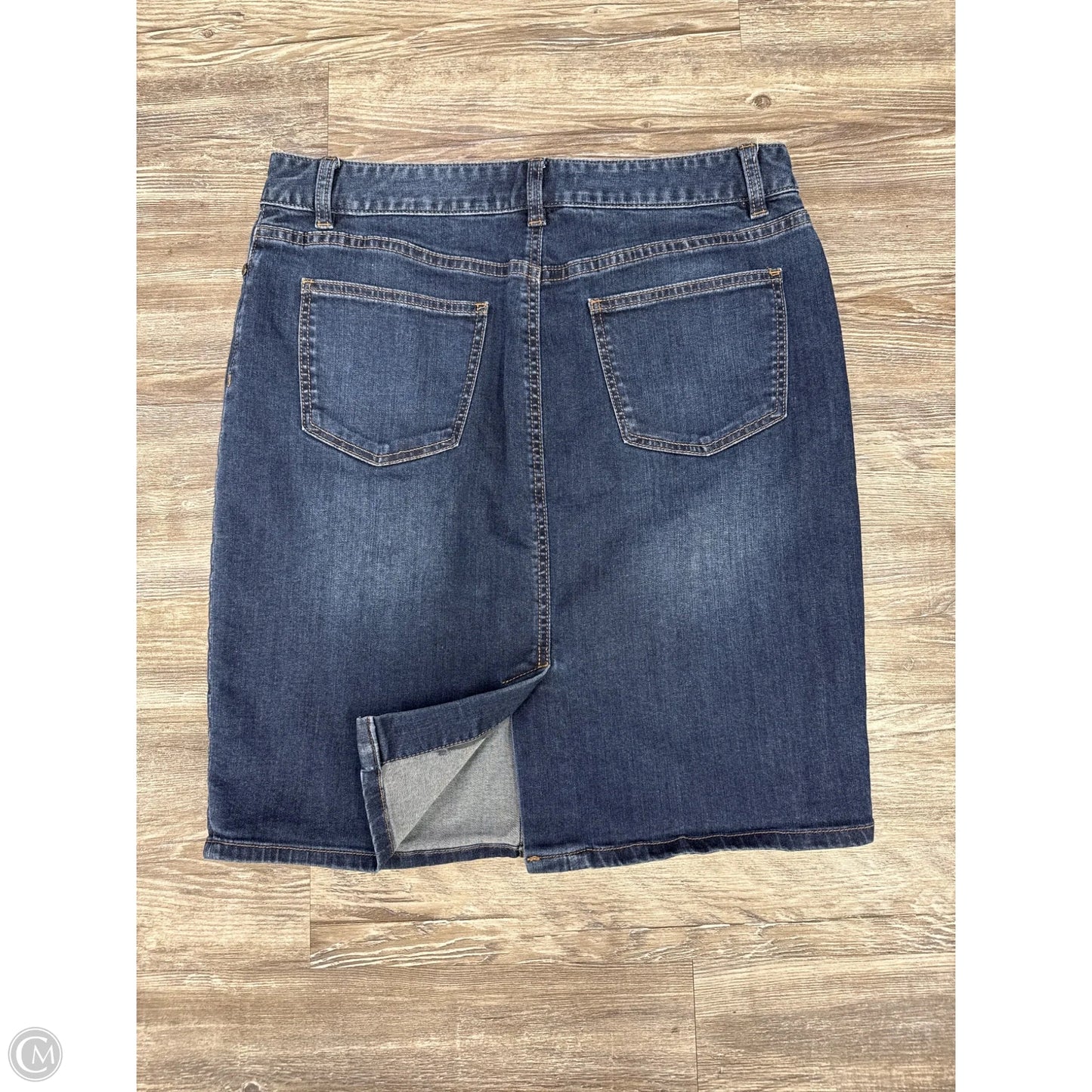Skirt Mini & Short By Talbots In Blue Denim, Size: 10