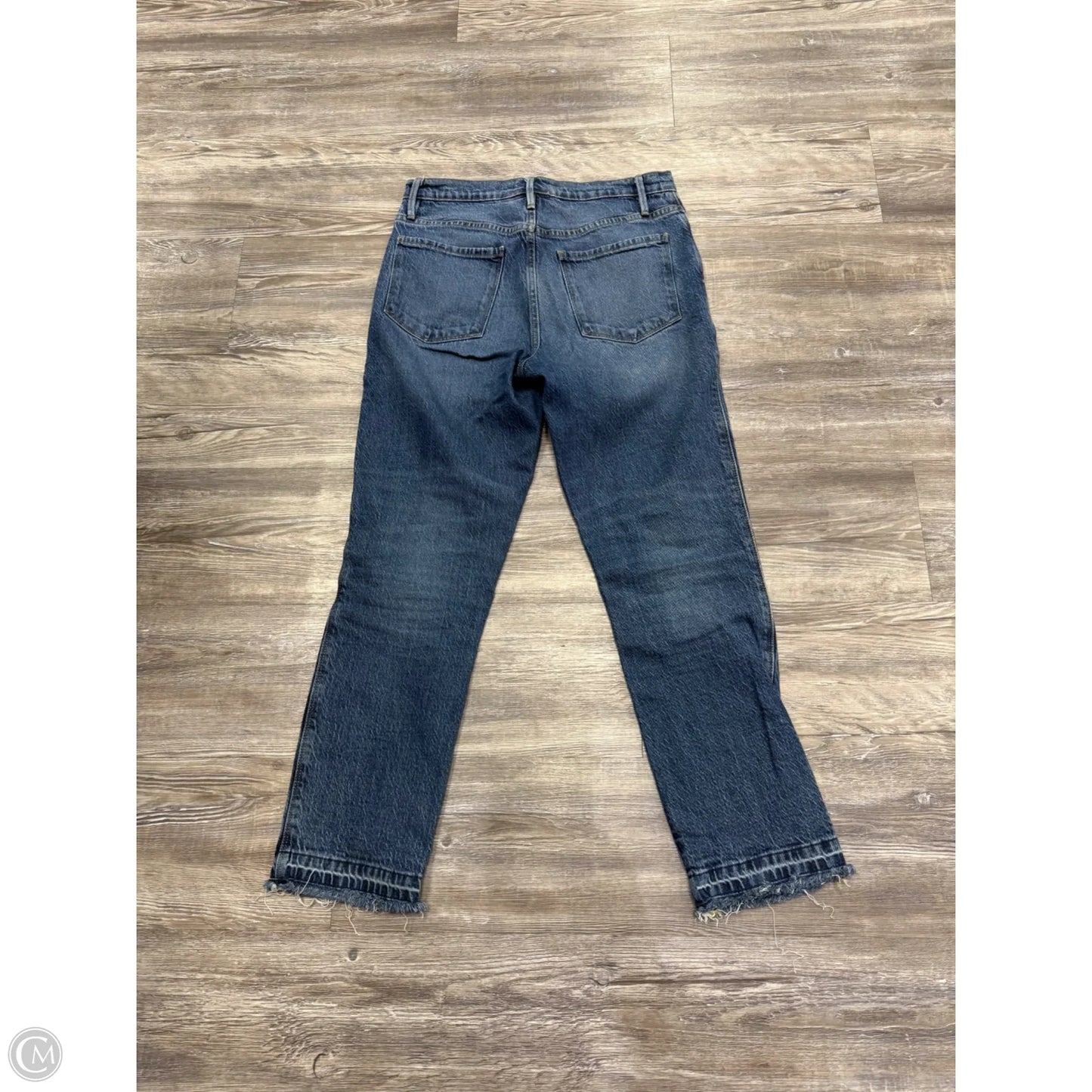 Jeans Cropped By Frame In Blue Denim, Size: 6
