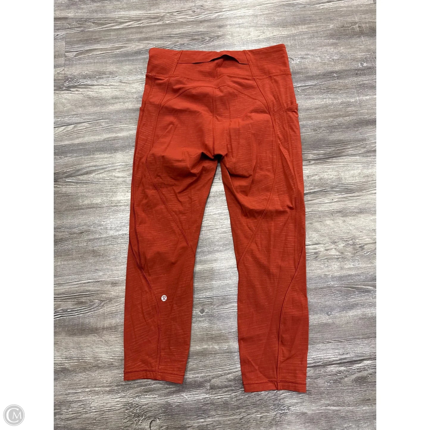 Athletic Leggings By Lululemon In Orange, Size: 10