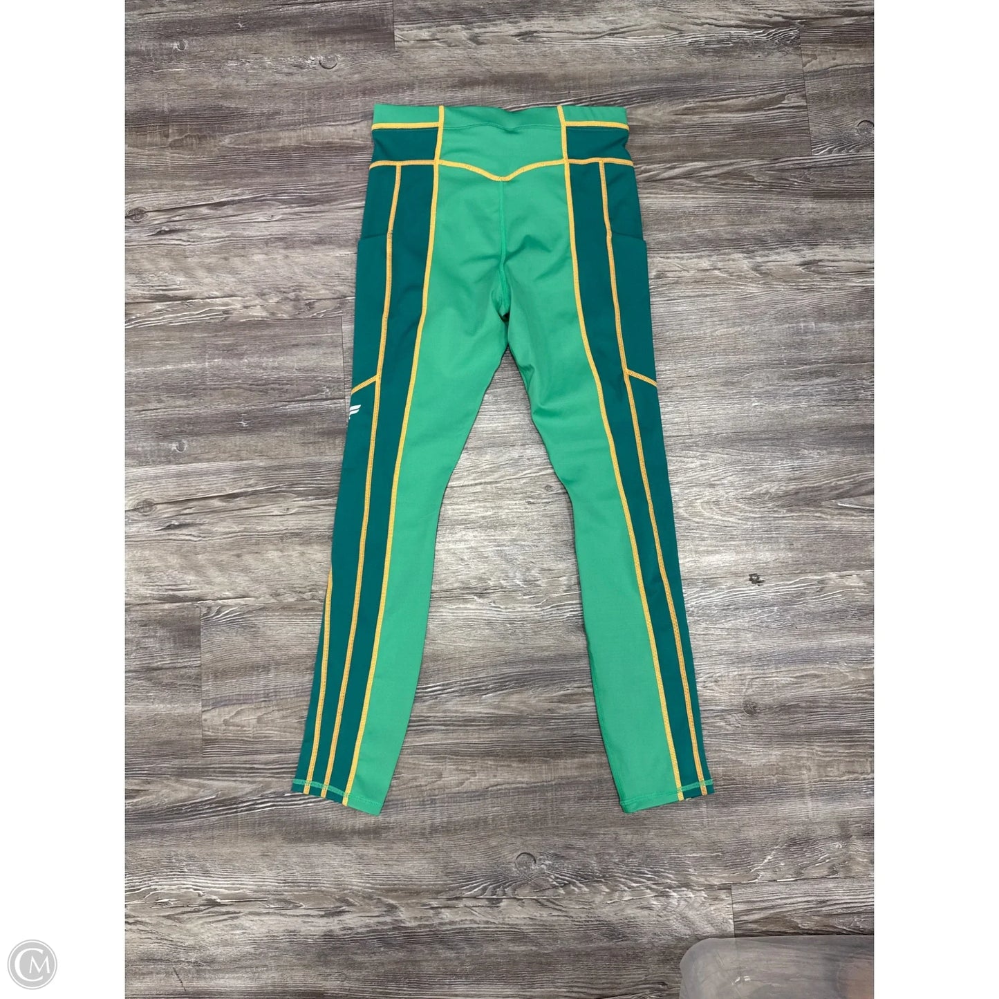 Athletic Leggings By Fabletics In Green, Size: S