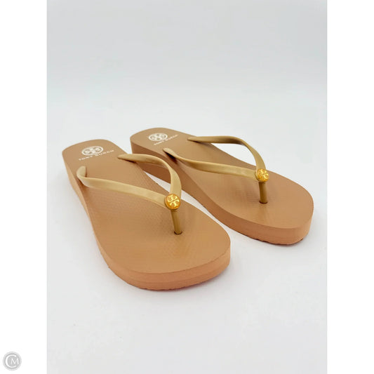 Sandals Designer By Tory Burch In Tan, Size: 10