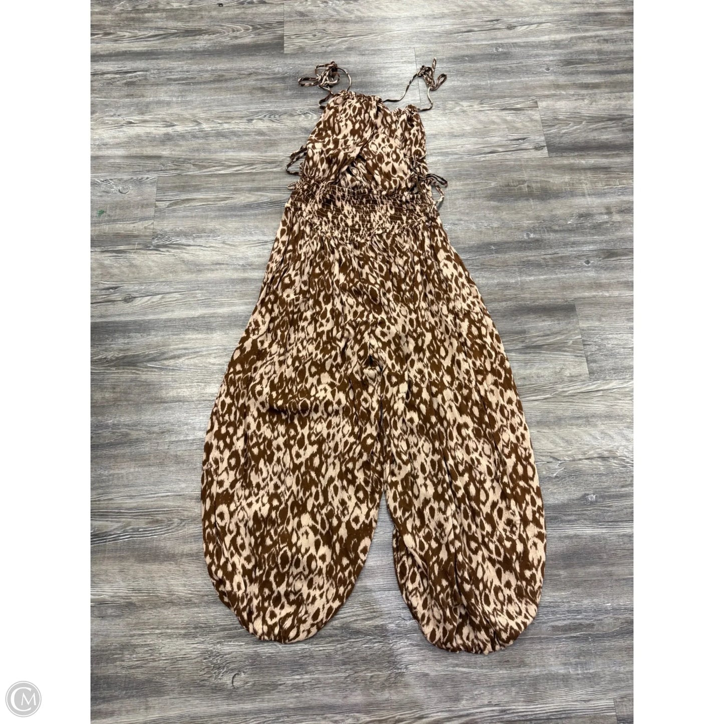 Jumpsuit By Anthropologie In Brown & Tan, Size: Xs