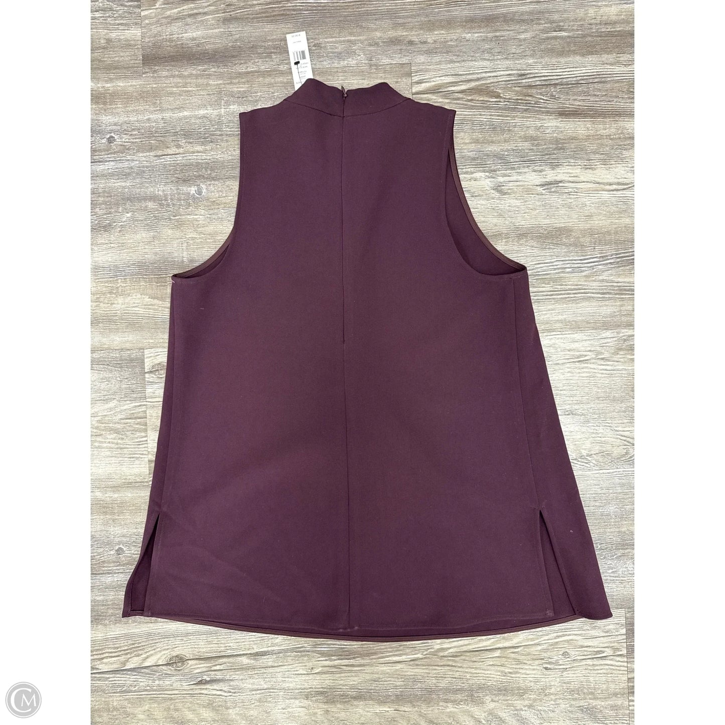 Top Sleeveless By Theory In Purple, Size: M