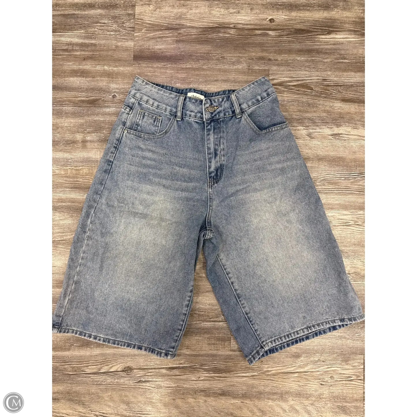 Shorts By Cherie In Blue Denim, Size: L