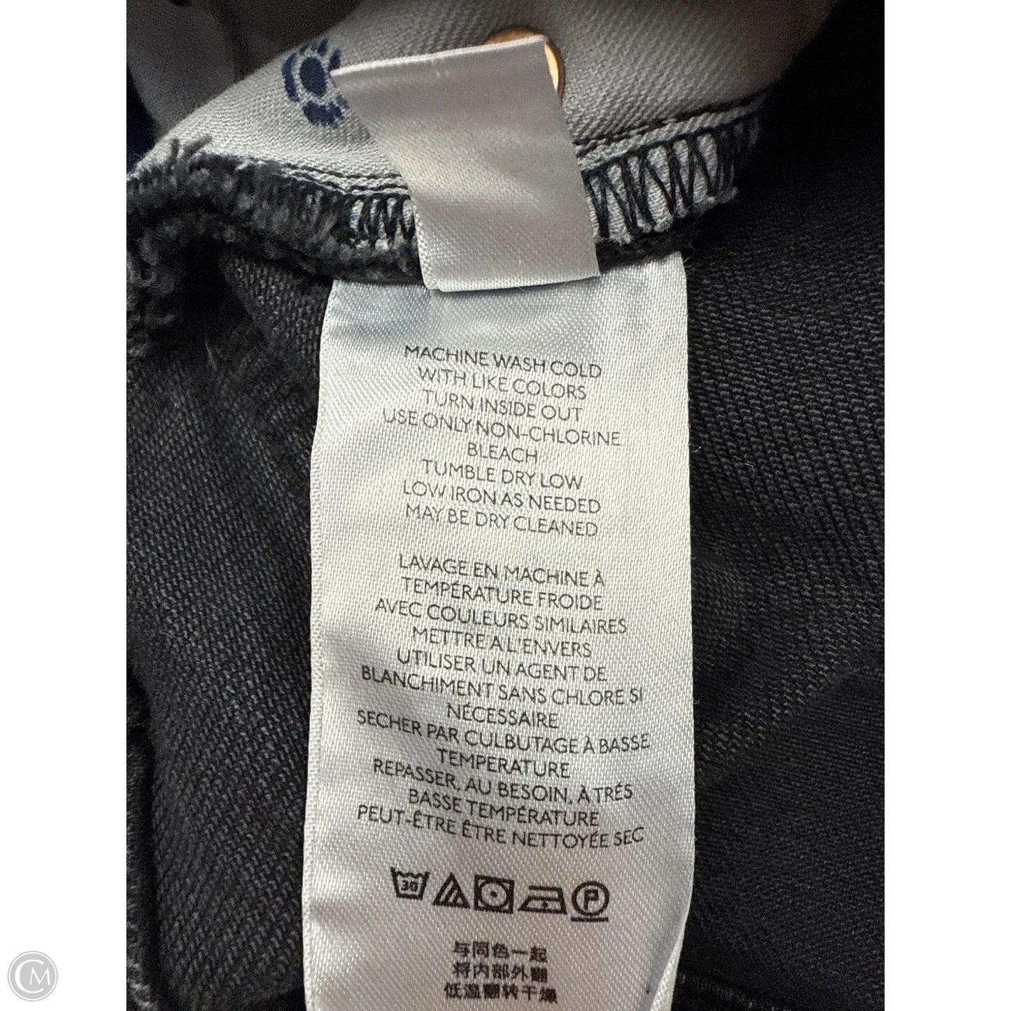 Jeans Straight By Pilcro In Black Denim, Size: 0
