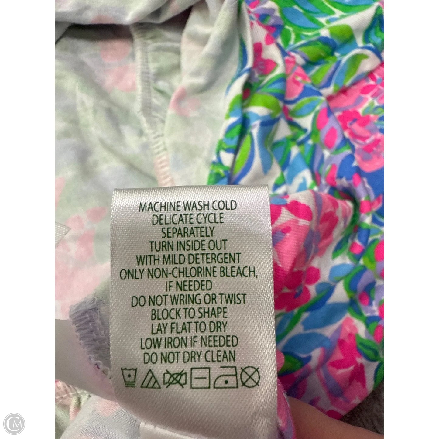 Dress Designer By Lilly Pulitzer In Green & Pink, Size: Xl