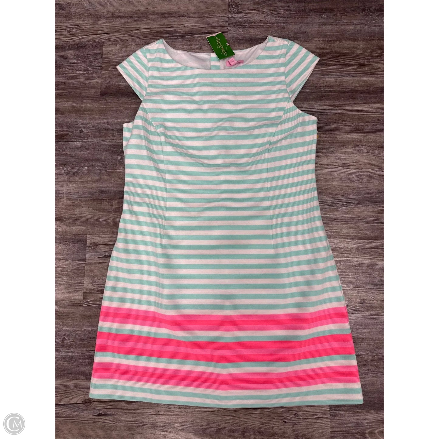 Dress Designer By Lilly Pulitzer In Green & Pink, Size: Xl