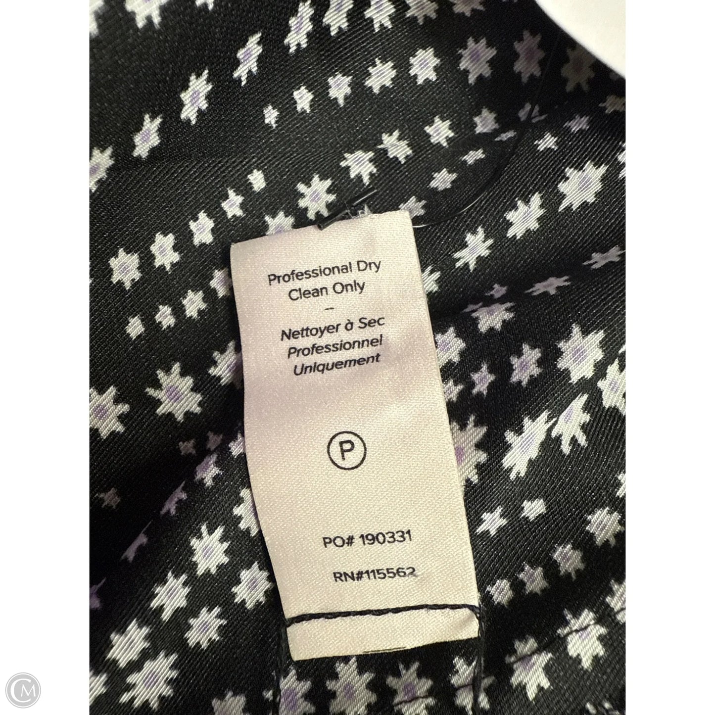 Dress Party Midi By Cinc A Sept In Black & Purple, Size: 4