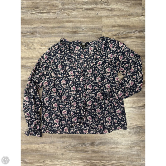 Top Long Sleeve By Paige In Blue & Purple, Size: S