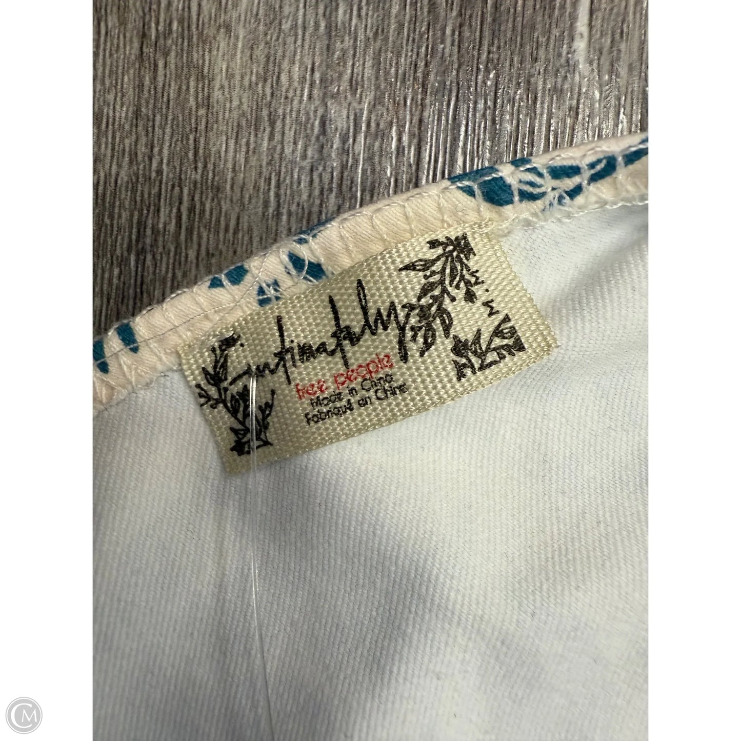 Bodysuit By Free People In Blue & White, Size: M