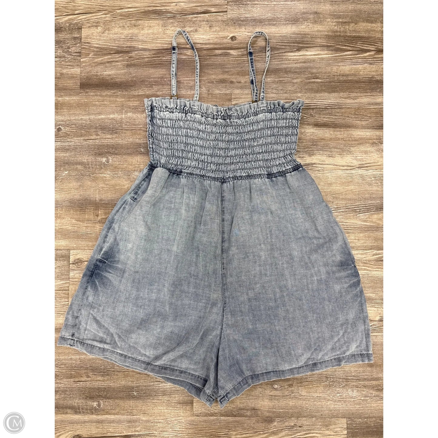 Romper By Pilcro In Blue Denim, Size: M