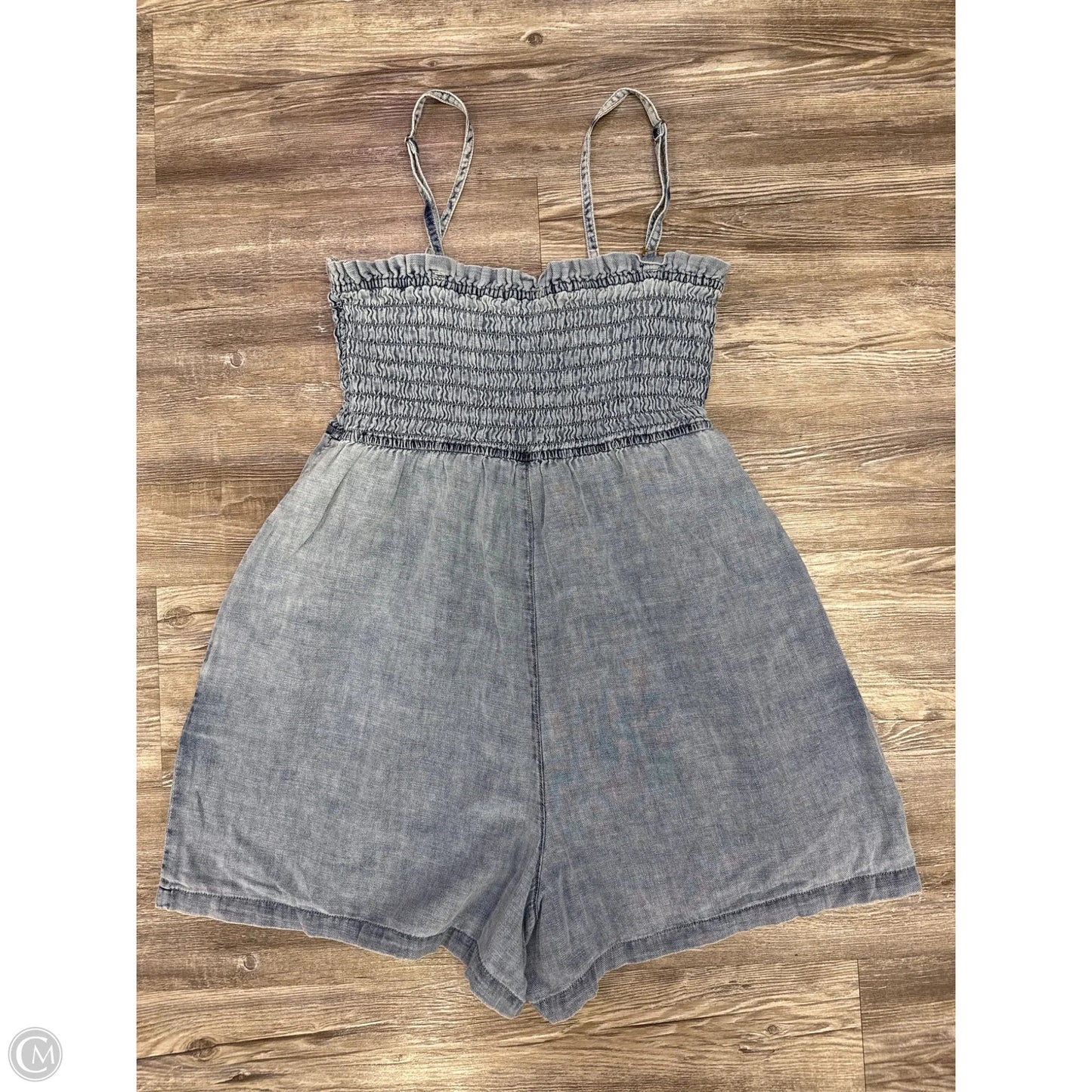 Romper By Pilcro In Blue Denim, Size: M