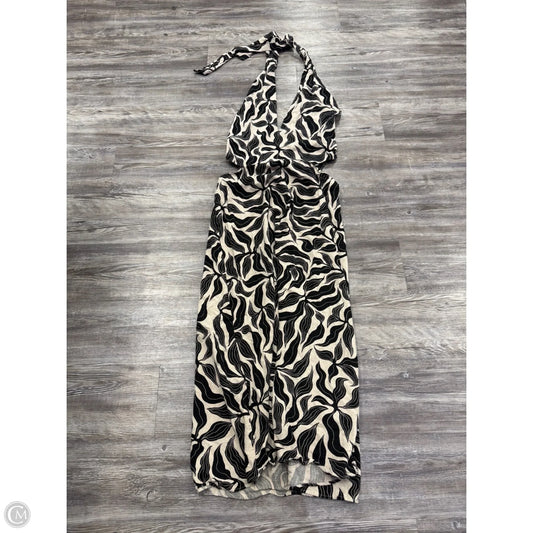 Dress Casual Maxi By Zara In Black & Cream, Size: Xl