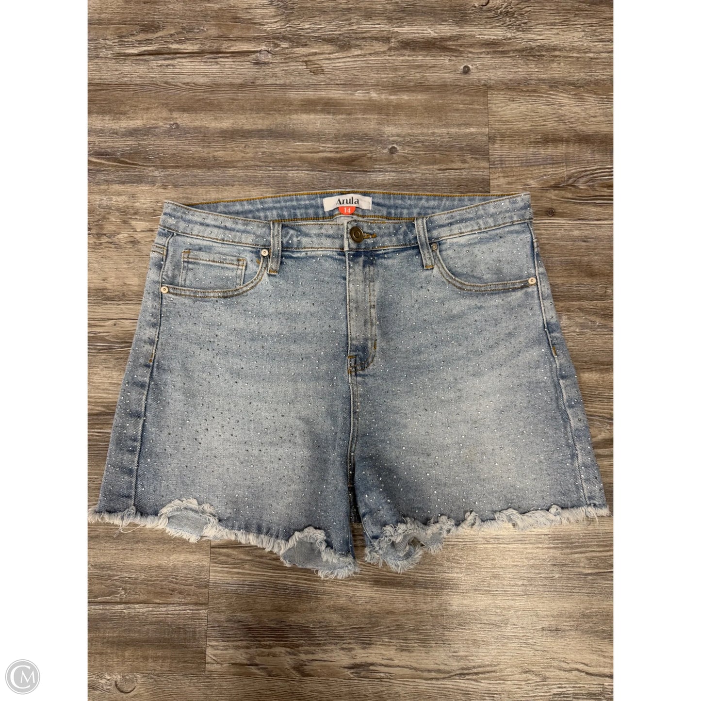 Shorts By Arula In Blue Denim, Size: 14