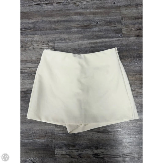 Skort By Zara In Cream, Size: S