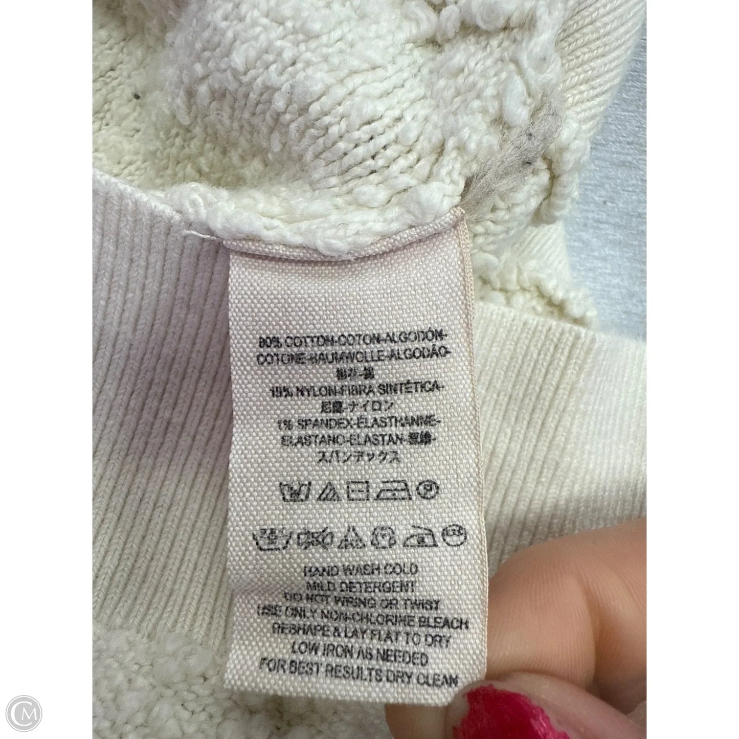 Sweatshirt Crewneck By Free People In Cream, Size: S