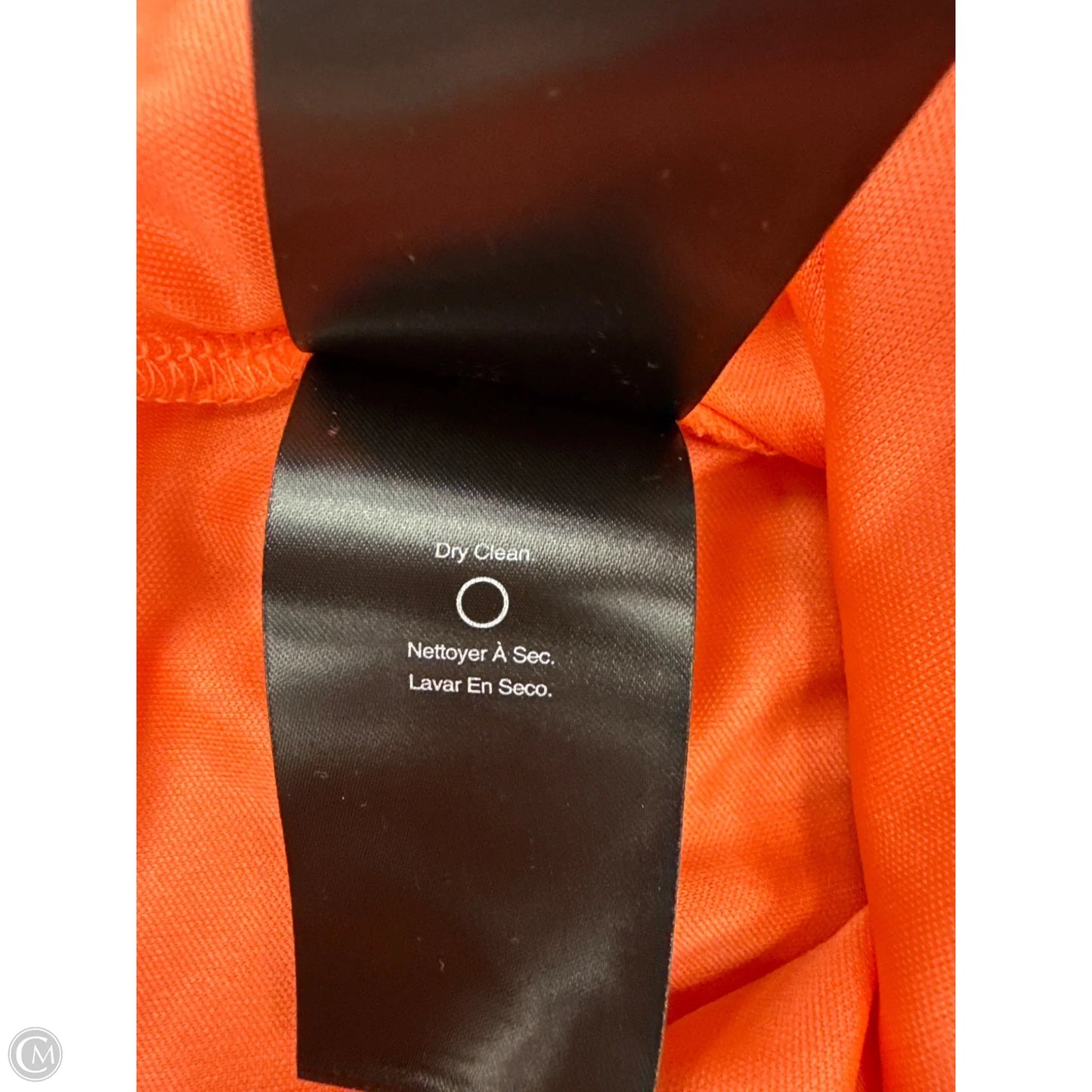Dress Party Short By Donna Karan In Orange & Pink, Size: 12p