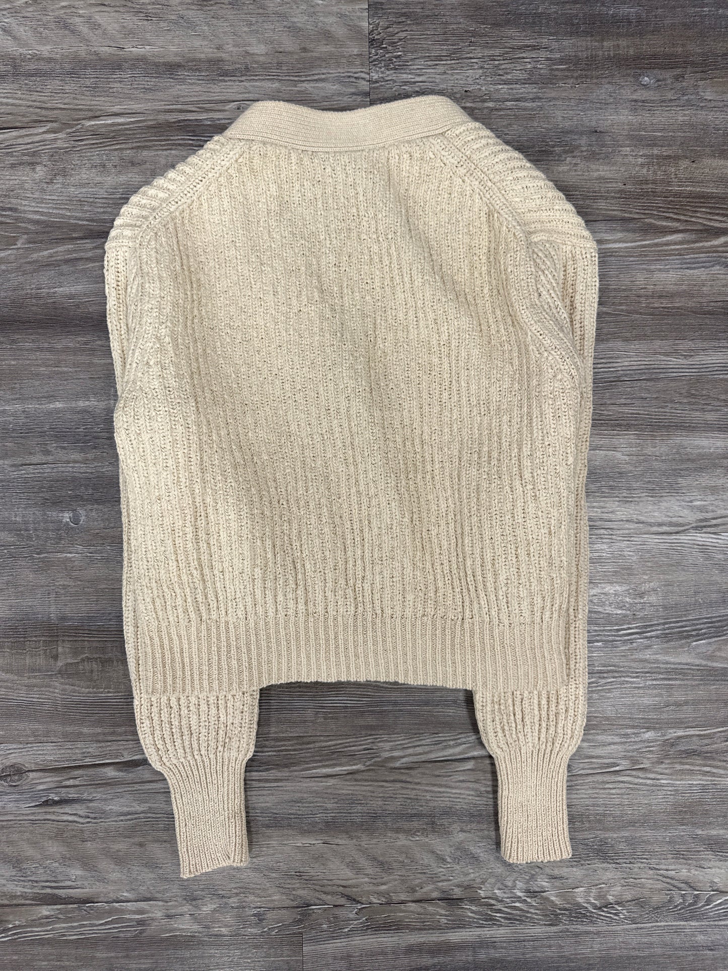 Sweater Cardigan By J. Crew In Cream, Size: Xs