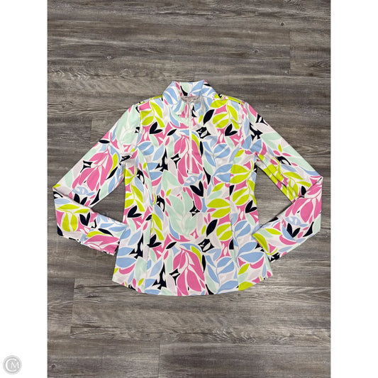 Athletic Top Long Sleeve Collar By Tommy Bahama In Multi-colored, Size: L
