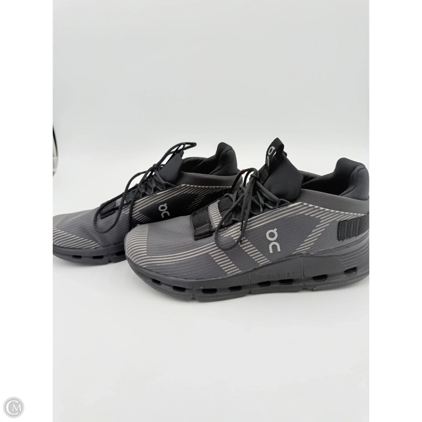 Shoes Athletic By On Cloud In Black & Grey, Size: 9.5