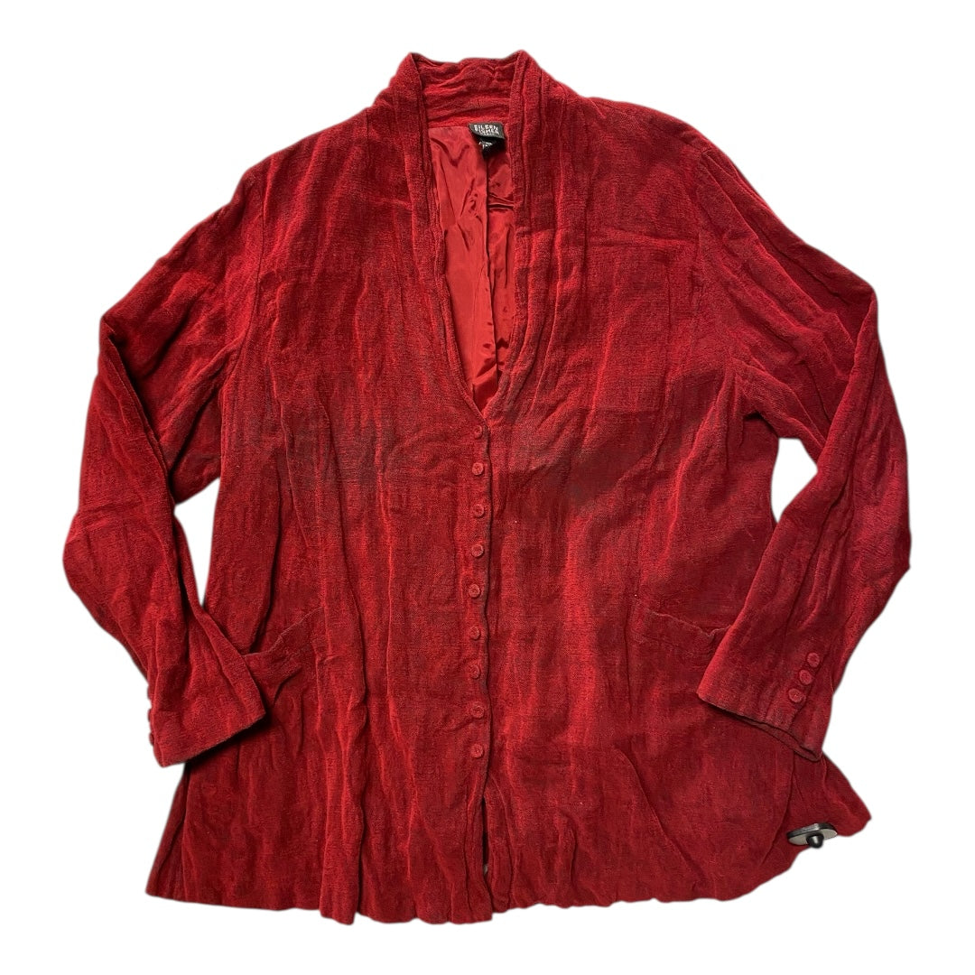 Blazer Designer By Eileen Fisher In Red, Size:1X