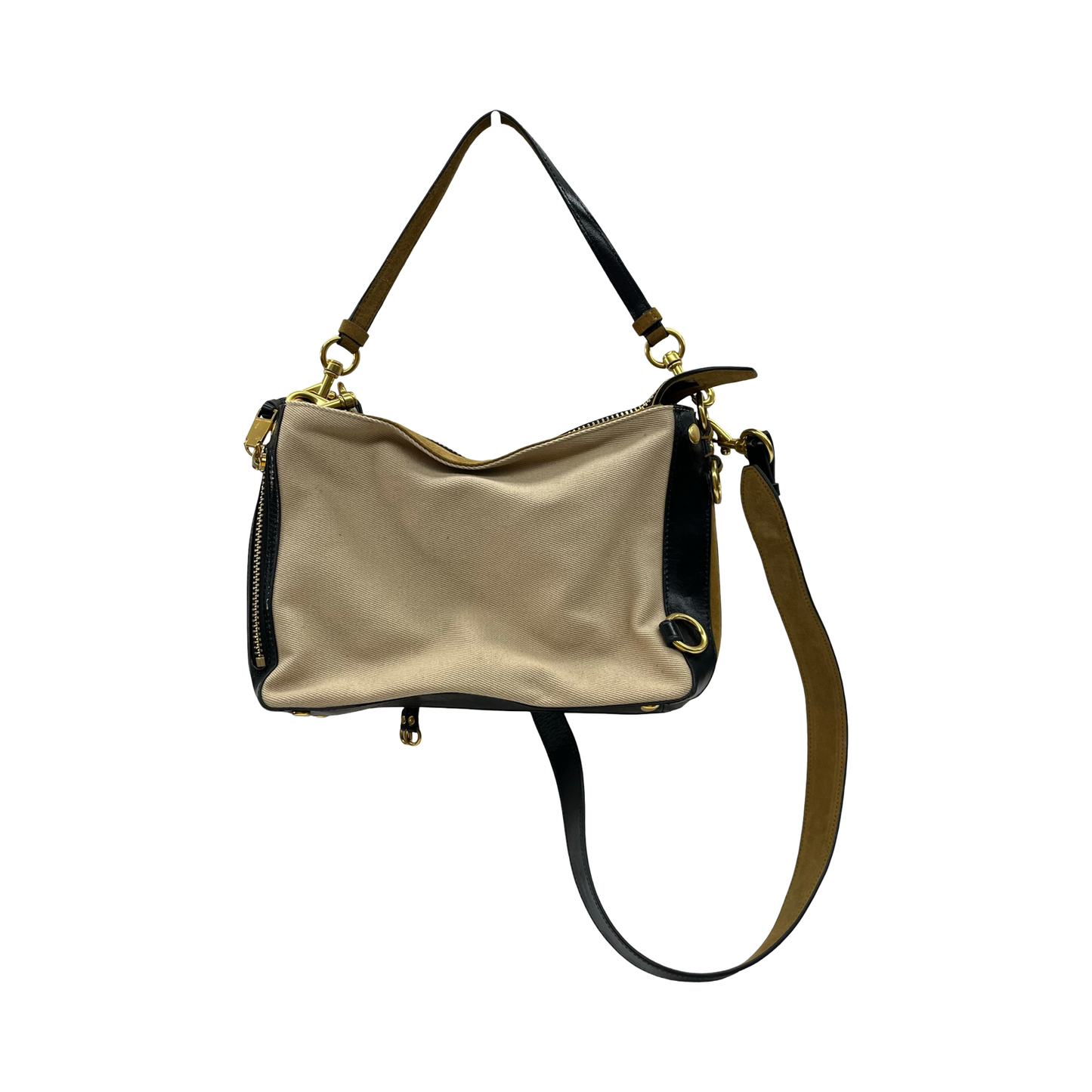 Handbag Designer By Rebecca Minkoff In Brown & Tan, Size:Small