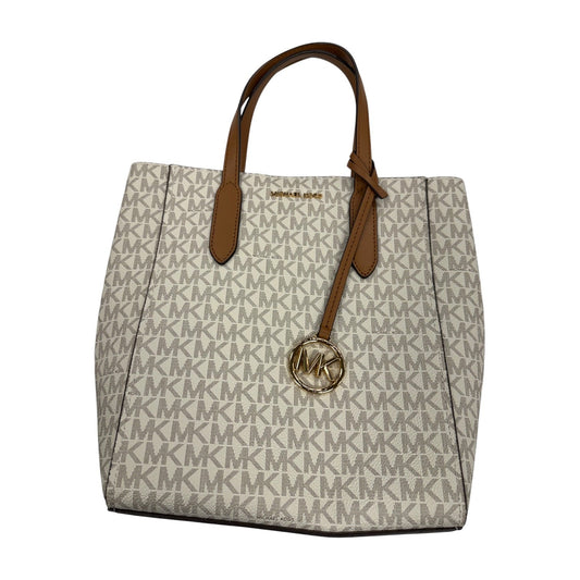 Handbag Designer By Michael Kors In Cream, Size:Medium