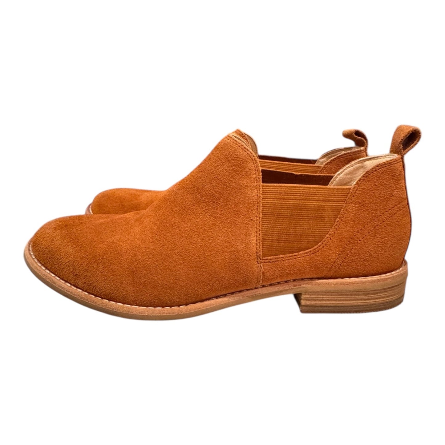 Boots Ankle Flats By Clarks In Brown, Size:10