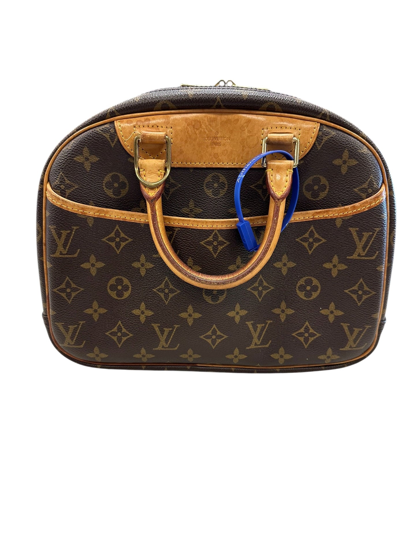 Handbag Luxury Designer By Louis Vuitton In Brown, Size:Medium