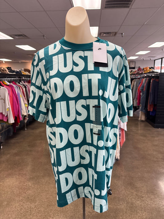 Athletic Top Ss By Nike Apparel In Blue, Size:S