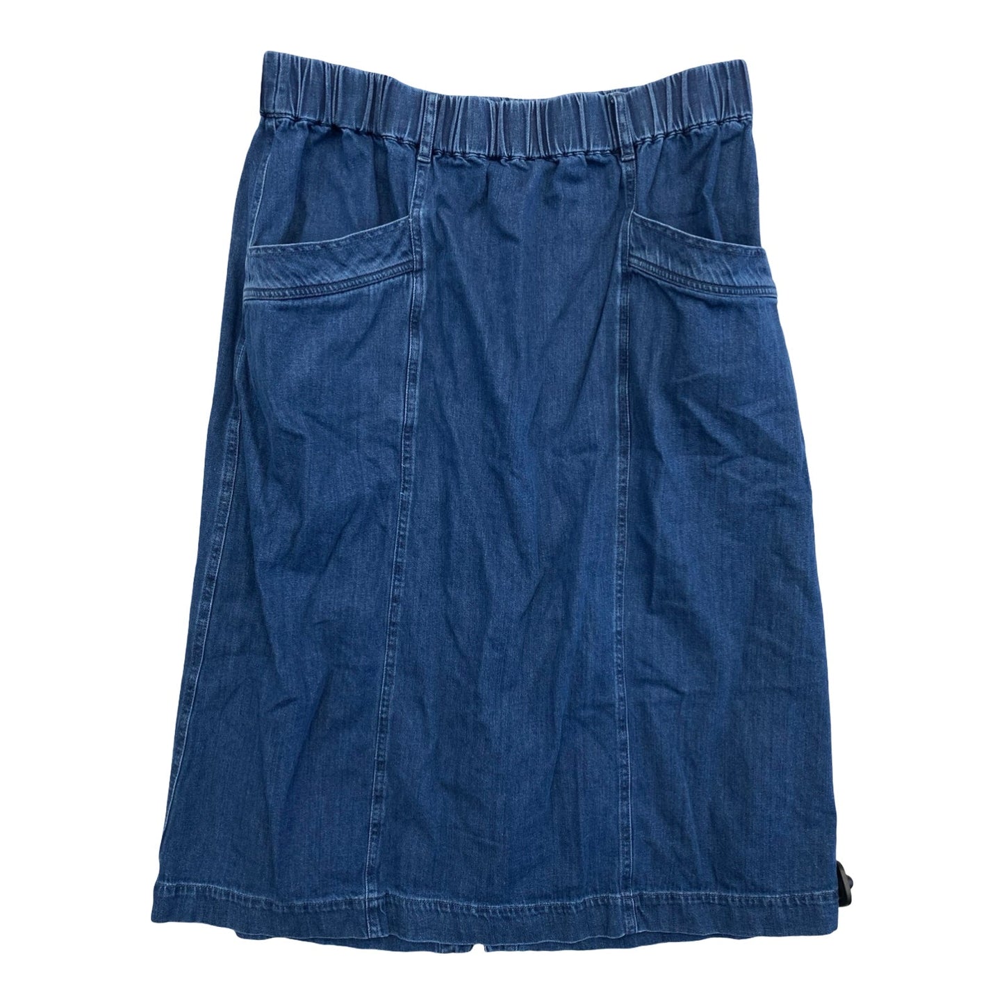 Skirt Midi By St Johns Bay In Blue Denim, Size:Xl