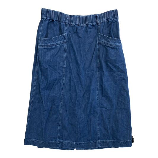 Skirt Midi By St Johns Bay In Blue Denim, Size:Xl