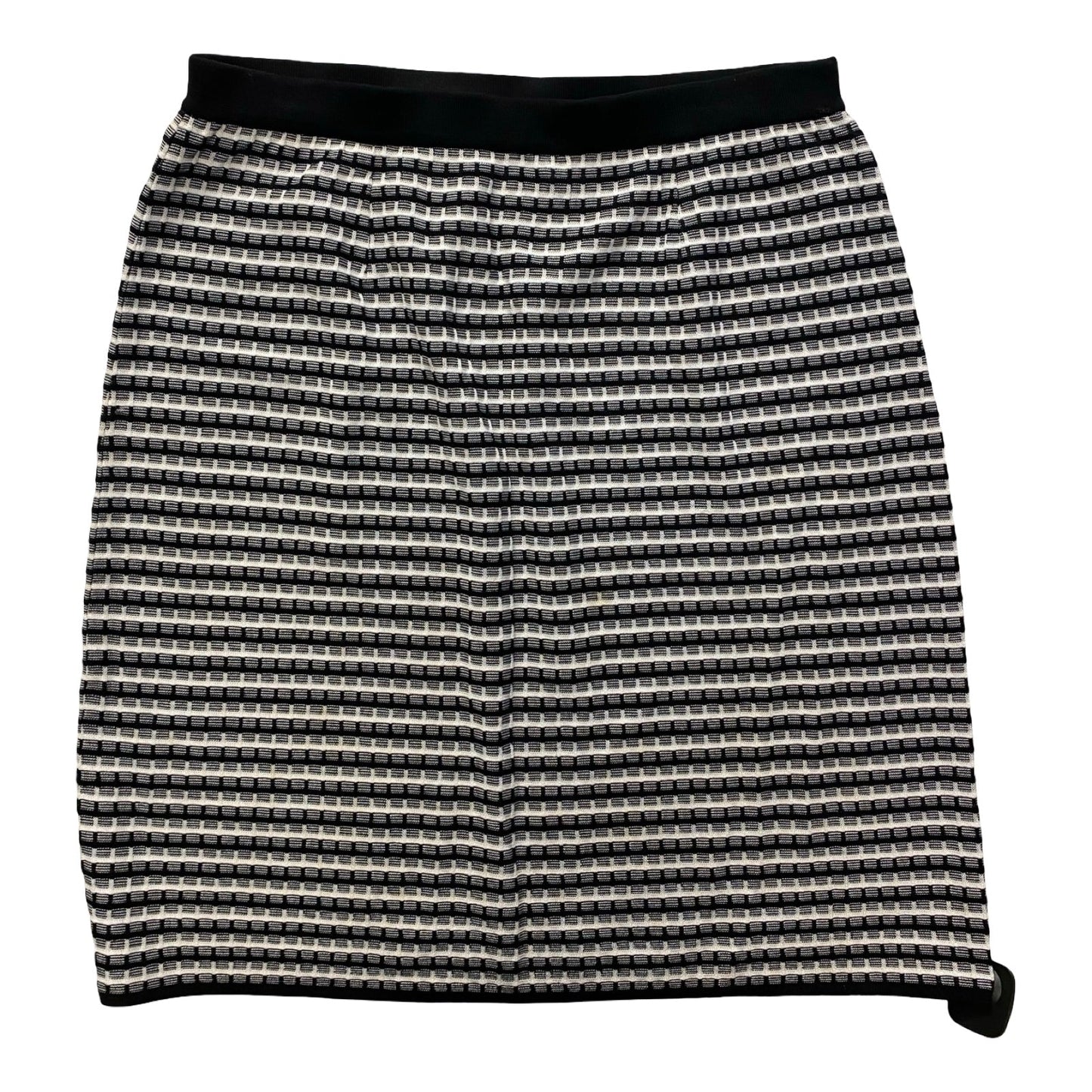 Skirt Midi By Misook In Black & White, Size:Xl