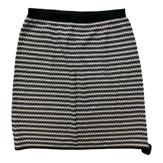 Skirt Midi By Misook In Black & White, Size:Xl