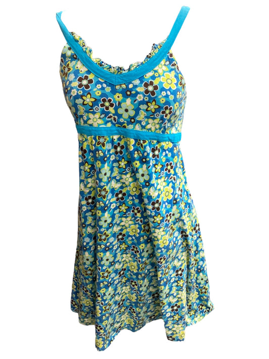 Floral Print Dress Casual Short Arizona, Size Xl