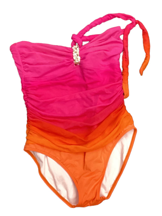 Pink Swimsuit Lauren By Ralph Lauren, Size 12